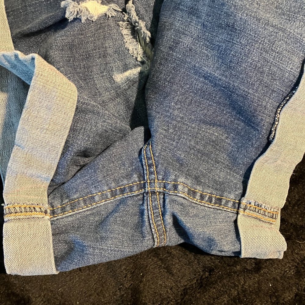 ****No Longer Available**** Dollhouse Dylan Distressed Jeans Shorts - Picture 7 of 14
